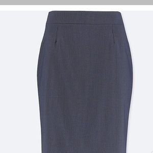 Pencil skirt - Navy w/ stripes